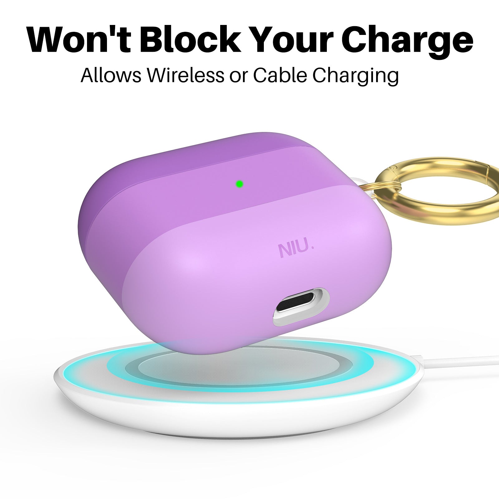 AHASTYLE PT-LC142-3-GT For Apple AirPods 3 IMD Gradient Color Drop-proof Cover Splittable Bluetooth Earphone TPU Protective Case AHASTYLE PT-LC142-3-GT For Apple AirPods 3 IMD Gradient Color Drop-proof Cover Splittable Bluetooth Earphone TPU Protective Case